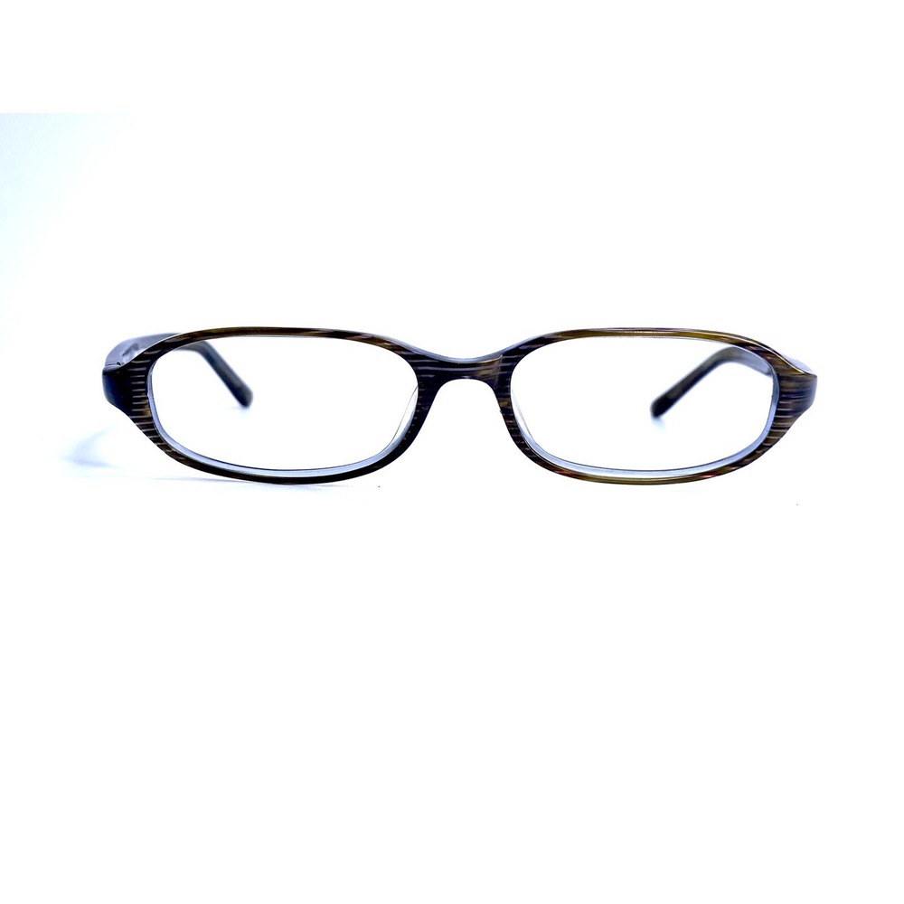 Kate Spade Brown Blue Clear Stripped Rectangular Glasses Melissa 0Y06 50 16 130